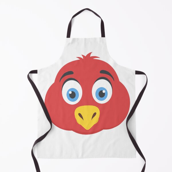 Item preview, Beak-a-Boo! – Comical Red Bird designed and sold by TiggsnPigsArt.