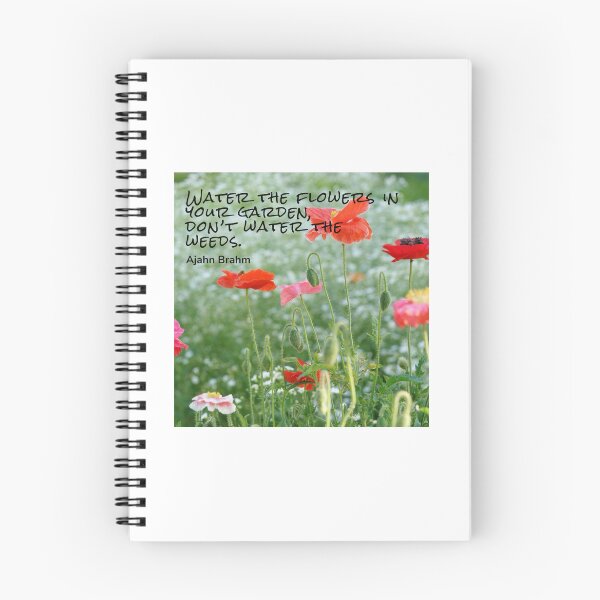 Item preview, Ajahn Brahm: water the flowers designed and sold by KindfulQuotes.