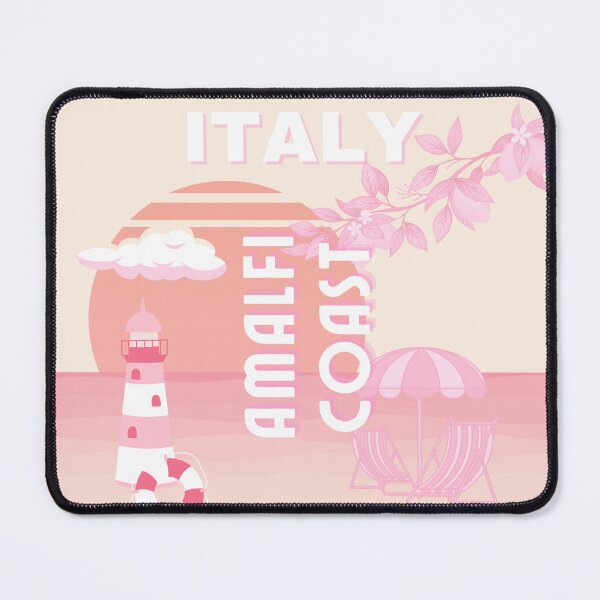 Item preview, Amalfi Coast, Travel Art, Preppy Travel, Pastel designed and sold by Magic Love Art Print.