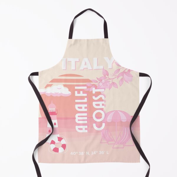 Item preview, Amalfi Coast, Travel Art, Preppy Travel, Pastel designed and sold by Magic Love Art Print.