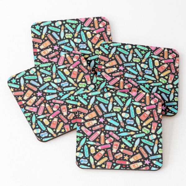 Item preview, Rainbow Stationary and Art Supplies - Black designed and sold by micklyn.
