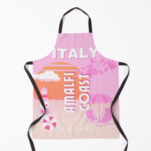 Item preview, Amalfi Coast, Travel Art, Preppy Travel, Pink designed and sold by Magic Love Art Print.
