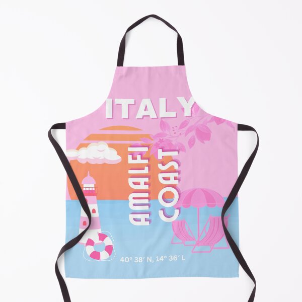 Item preview, Amalfi Coast Travel Art, Preppy Travel, Pink designed and sold by Magic Love Art Print.