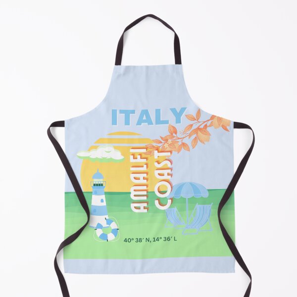 Item preview, Italy Travel Art, Amalfi Coast, Preppy Travel, Blue designed and sold by Magic Love Art Print.