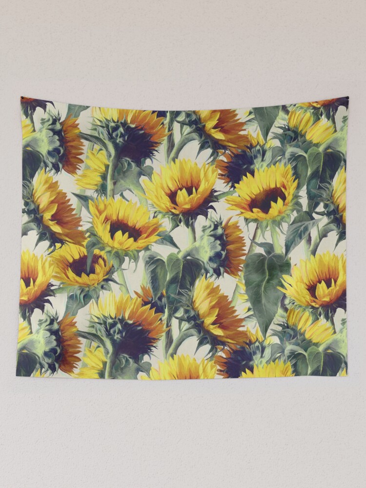 Thumbnail 2 of 3, Tapestry, Sunflowers Forever designed and sold by micklyn.