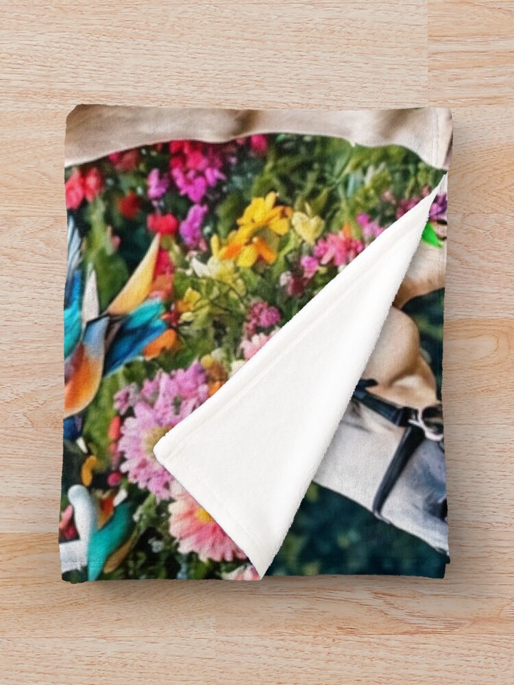 Thumbnail 3 of 6, Throw Blanket, Siphiwe Ngwenya’s The Angel of Strides designed and sold by Maboneng.