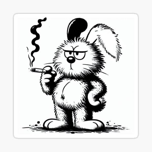 Item preview, Not very easter bunny designed and sold by MerchByPaticzek.