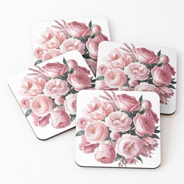 Item preview, "Dreamy Watercolor Pink Rose Bouquet" designed and sold by STmez Design.