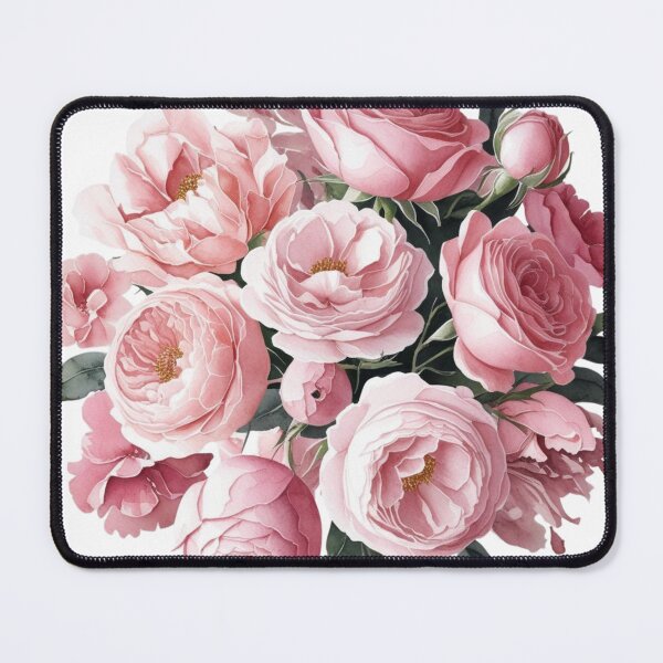 Item preview, "Dreamy Watercolor Pink Rose Bouquet" designed and sold by STmez Design.