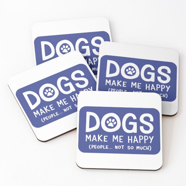 Item preview, Dogs Make Me Happy designed and sold by Angry Swan Designs.