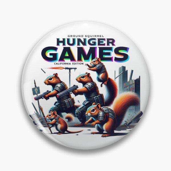 Item preview, Ground Squirrel Hunger Games: California Edition - Quirky Animal Art Tee designed and sold by AnnDesignStudio.