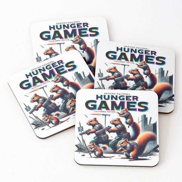 Item preview, Ground Squirrel Hunger Games: California Edition - Quirky Animal Art Tee designed and sold by AnnDesignStudio.