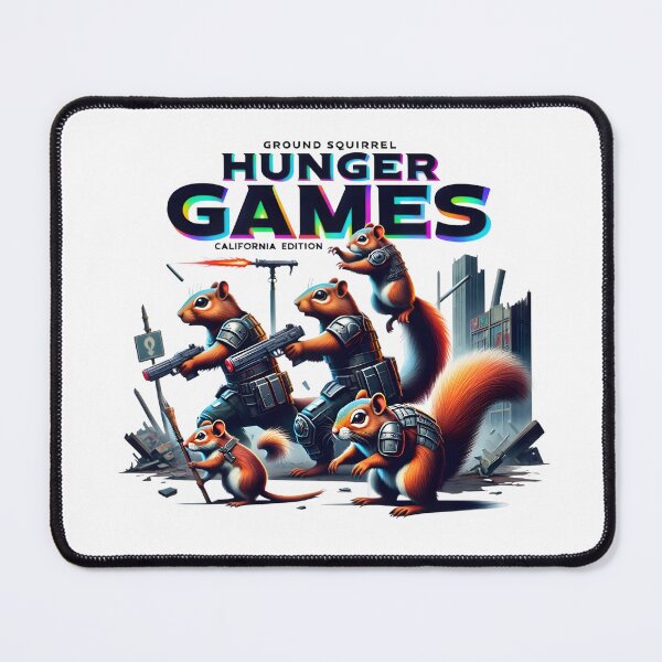 Item preview, Ground Squirrel Hunger Games: California Edition - Quirky Animal Art Tee designed and sold by AnnDesignStudio.