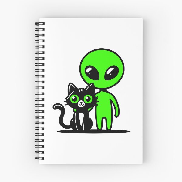 Item preview, Cute Alien Black Cat Friends designed and sold by roswellboutique.