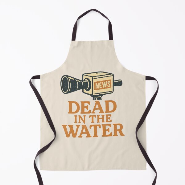 Item preview, Dead in the Water – Retro News Satire Design designed and sold by Bratak.