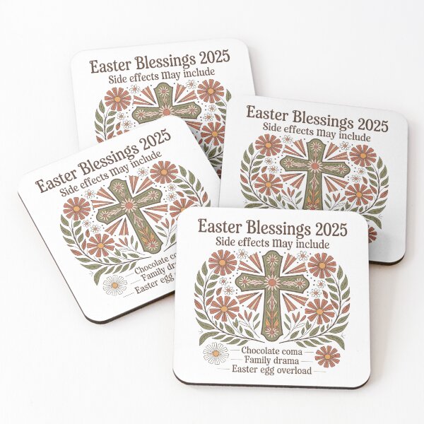 Item preview, Easter Blessings 2025: Floral Cross Humor Tee designed and sold by AnnDesignStudio.