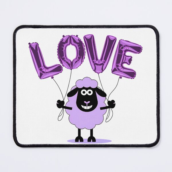 Item preview, Sheep Love Sheep Holding Love Balloons Sheep Valentine designed and sold by SlocifieShop.