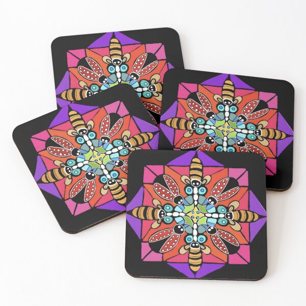Item preview, Bees, butterflies and ladybug trio designed and sold by bekki smith.
