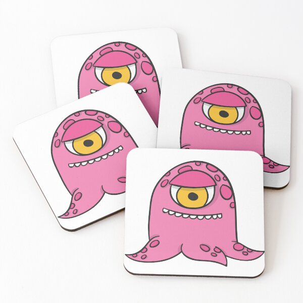 Item preview, a pink monster with one eye. designed and sold by esycrazy.