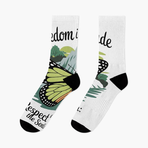 Item preview, Freedom in Solitude: Respect Isolation the Sentinelese Way - Butterfly Harmony Tee designed and sold by AnnDesignStudio.