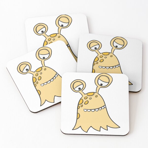Item preview, a yellow monster with tentacles. designed and sold by esycrazy.