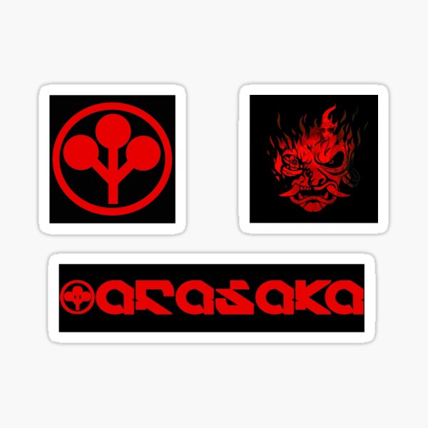 Item preview, Arasaka and Samurai Cyberpunk 2077 designed and sold by aestheticvibing.