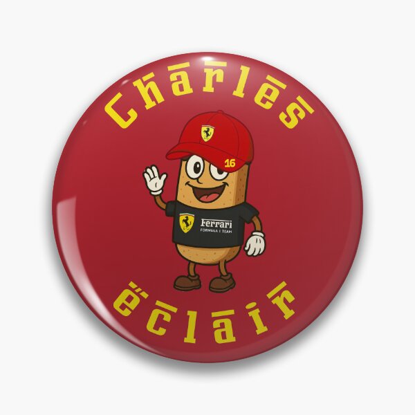 Item preview, Charles eclair- charles leclerc cartoonish 2025 designed and sold by Pink Polar F1.