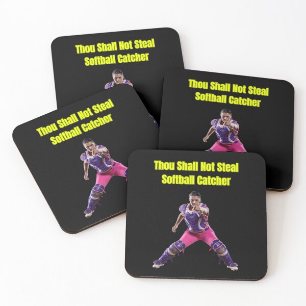 Item preview, Thou Shall Not Steal Softball Catcher designed and sold by TrendsLook.