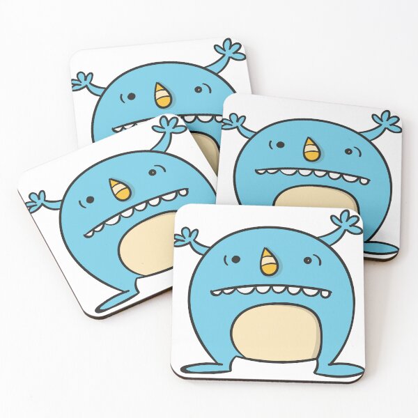 Item preview,  a blue monster with a yellow belly designed and sold by esycrazy.