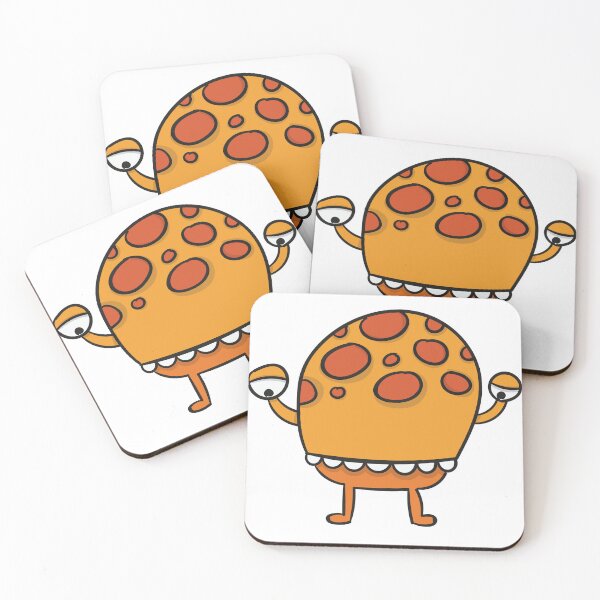 Item preview, an orange monster with red spots. designed and sold by esycrazy.