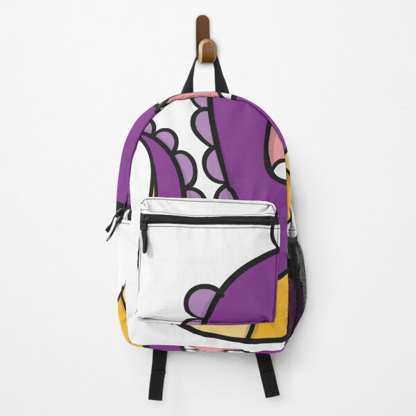 Item preview, a purple monster with a yellow belly. designed and sold by esycrazy.