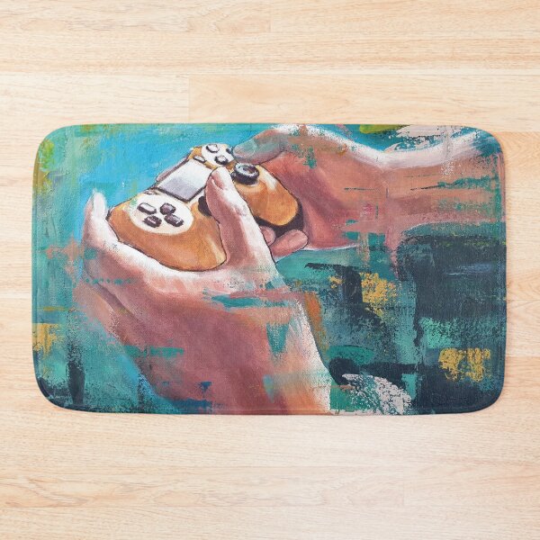 Item preview, Golden Controller – Abstract Gamer Art Print designed and sold by Studio Bart Carels.