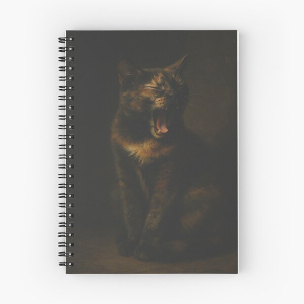 Item preview, Dramatic Yawn – Tortoiseshell Cat in Baroque Style designed and sold by LesChatsArt.
