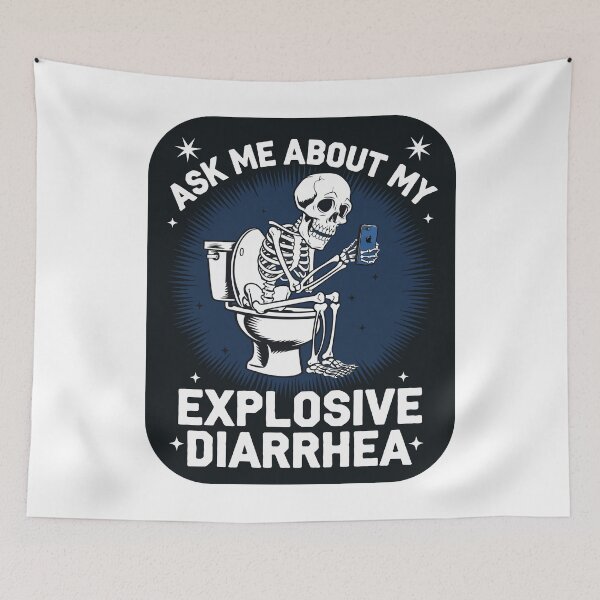 Item preview, Ask Me About My Explosive Diarrhea designed and sold by Angry Swan Designs.