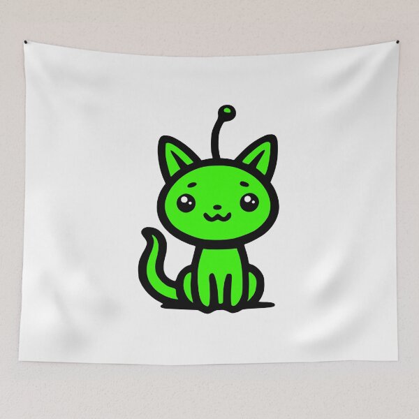 Item preview, Cute Alien Cat designed and sold by roswellboutique.