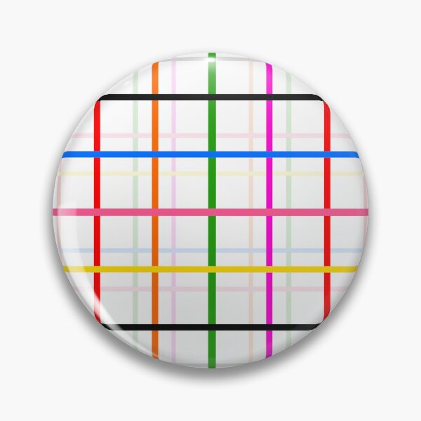 Item preview, Colorful Windowpane Plaid Design - White  designed and sold by PatternTitan.