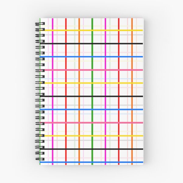 Item preview, Colorful Windowpane Plaid Design - White designed and sold by PatternTitan.