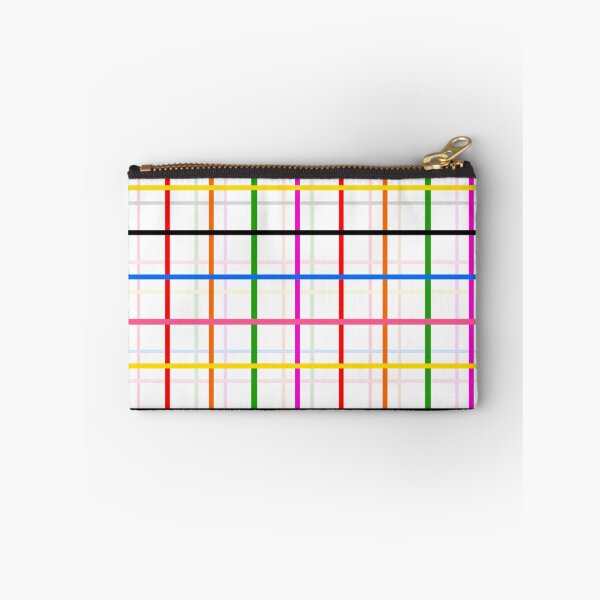 Item preview, Colorful Windowpane Plaid Design - White designed and sold by PatternTitan.