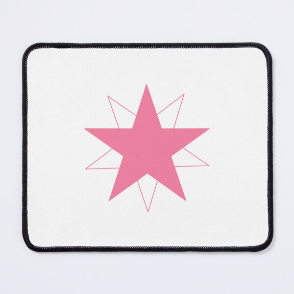 Item preview, Dynamic Pink Star with Shifting Transparent Outline, Unique designed and sold by villacreativa.