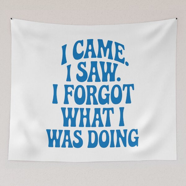 Item preview, I Came. I Saw. I Forgot What I Was Doing. designed and sold by Angry Swan Designs.