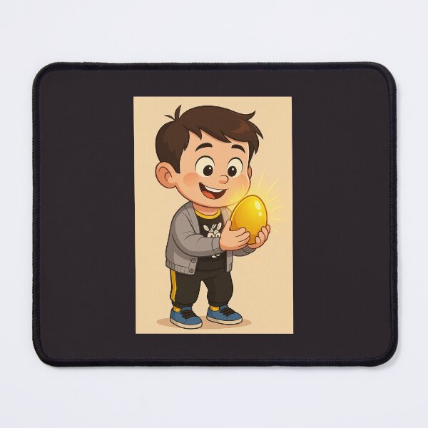Item preview, Boy and golden egg designed and sold by VolcanicDesign.
