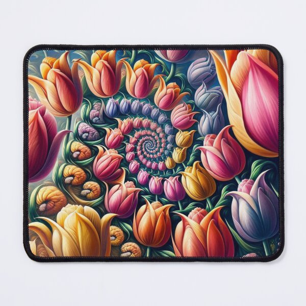Item preview, Spiral Tulips Spring Flowers designed and sold by purplesensation.