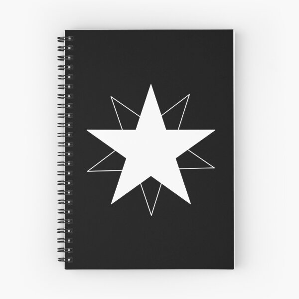Item preview, Dynamic White Star with Shifting Transparent Outline, Unique designed and sold by villacreativa.