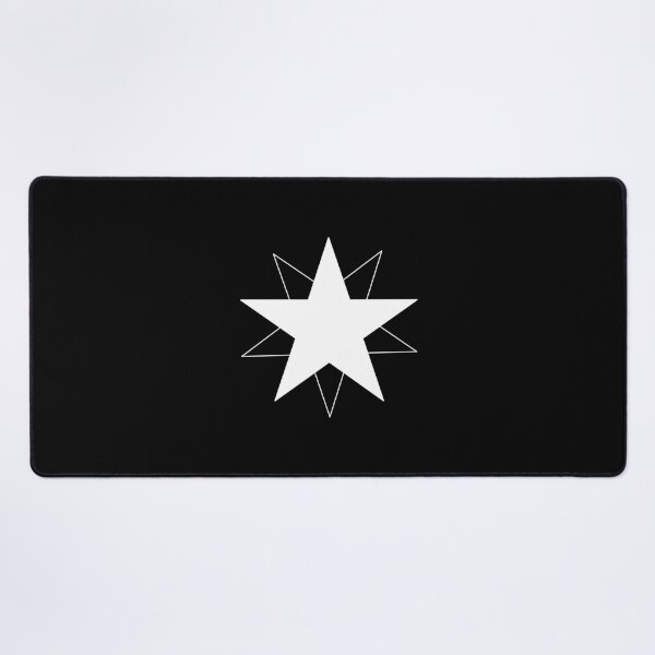 Item preview, Dynamic White Star with Shifting Transparent Outline, Unique designed and sold by villacreativa.