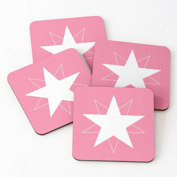 Item preview, Dynamic White Star with Shifting Transparent Outline, Unique designed and sold by villacreativa.