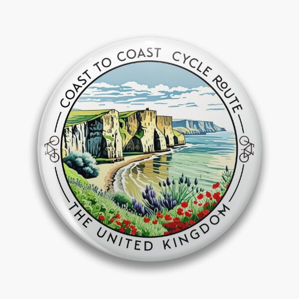 Item preview,  Coast to Coast Cycle Route United Kingdom (C2C) (cycling c) Sticker, Shirt and more designed and sold by designkb.