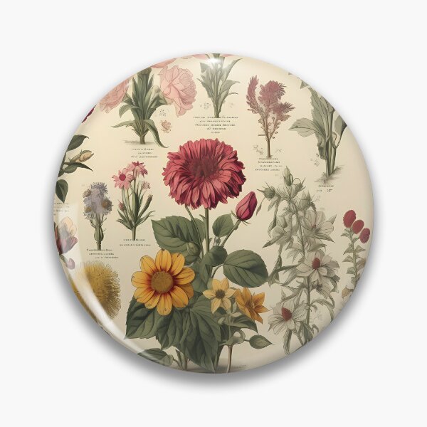 Item preview, Retro flower  designed and sold by Mossy Moon Press.