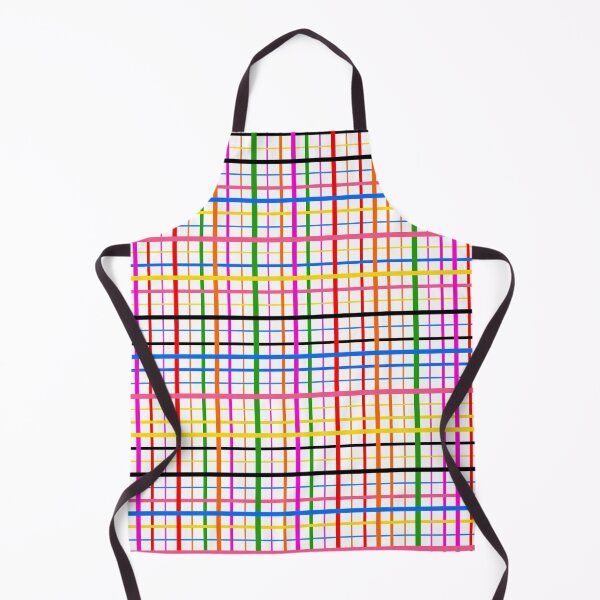 Item preview, Colorful Line Plaid Check Design - White  designed and sold by PatternTitan.