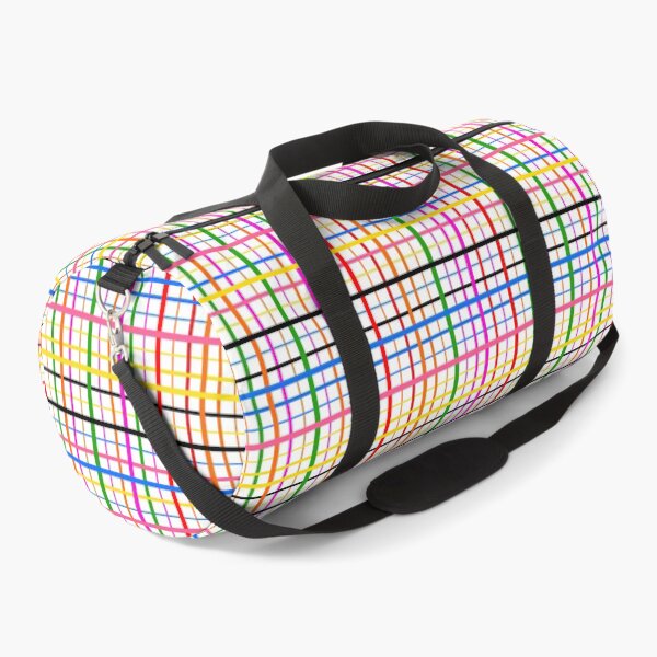 Item preview, Colorful Line Plaid Check Design - White  designed and sold by PatternTitan.