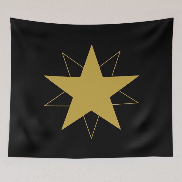 Item preview, Dynamic Golden Star with Shifting Transparent Outline, Unique designed and sold by villacreativa.